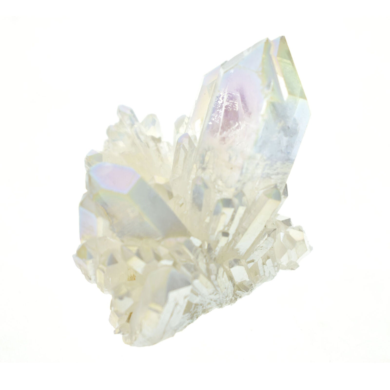 white Quartz Cluster Crystal Gem Stone Healing Mineral Specimen Reiki