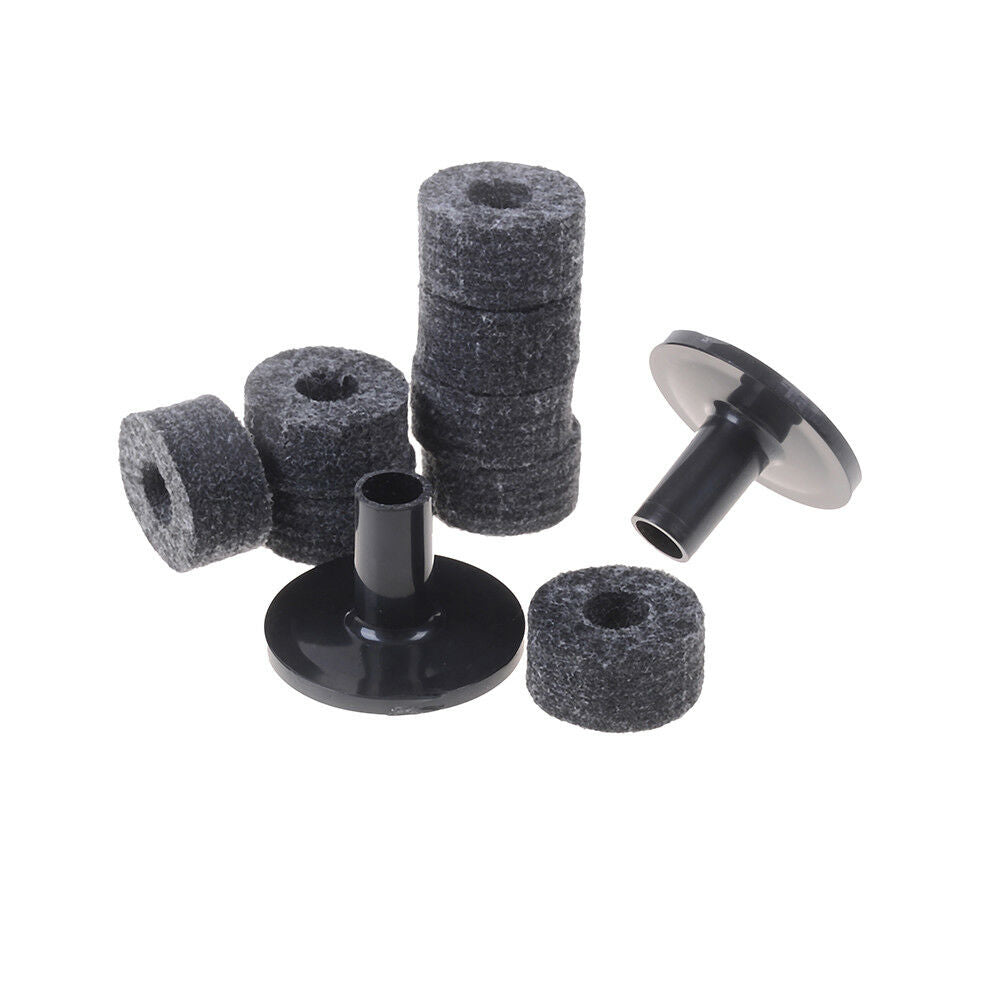 8PCS 25mm felt washer + 2PCS cymbal sleeves replacement for shelf drum ki.l8