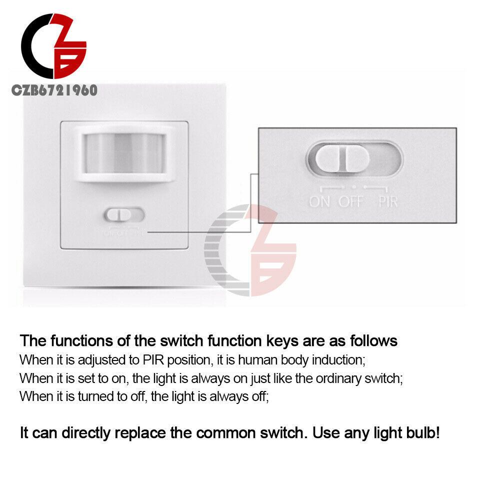 Sensor Switch Infrared Sensor Module Switch AC110-240V 86 Panel Type 2-Wire
