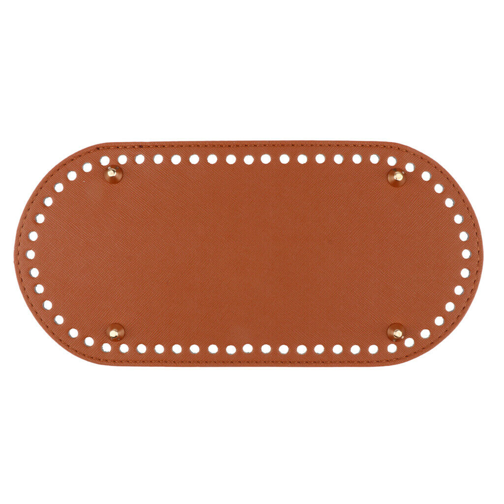 2pcs DIY Bags PU Pads Bottom Base 25x12x0.4cm Shaper Bag Cushion W/ 60 Holes