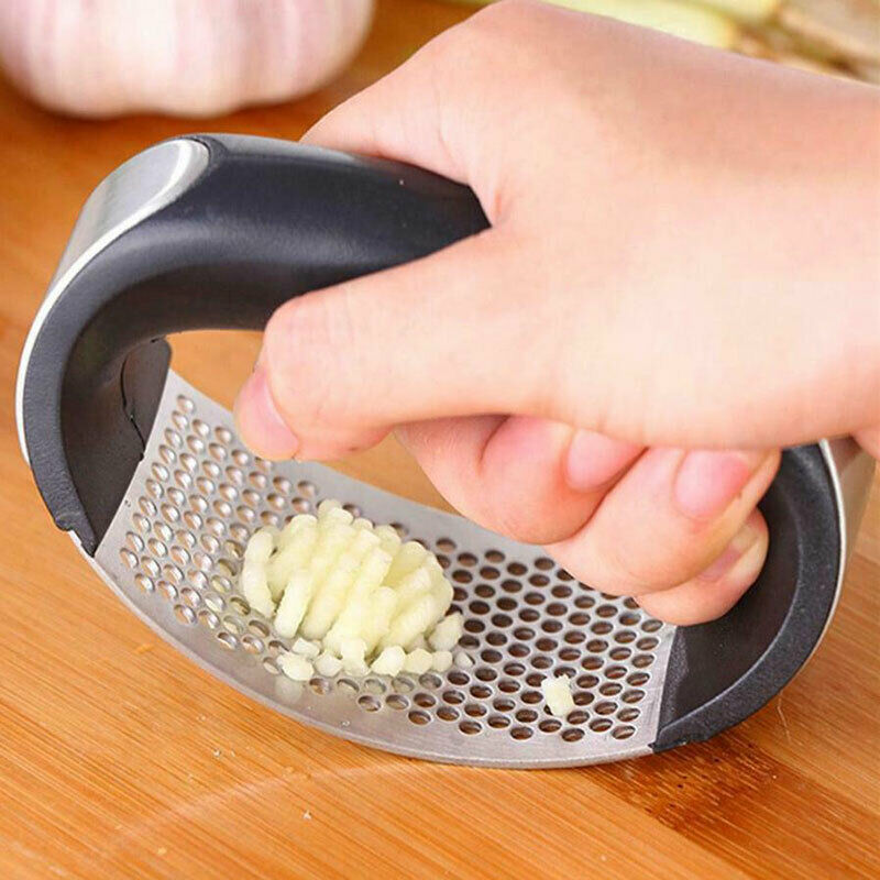 Stainless Steel Manual Garlic Press Crusher Squeezer Masher Kitchen-To.l8