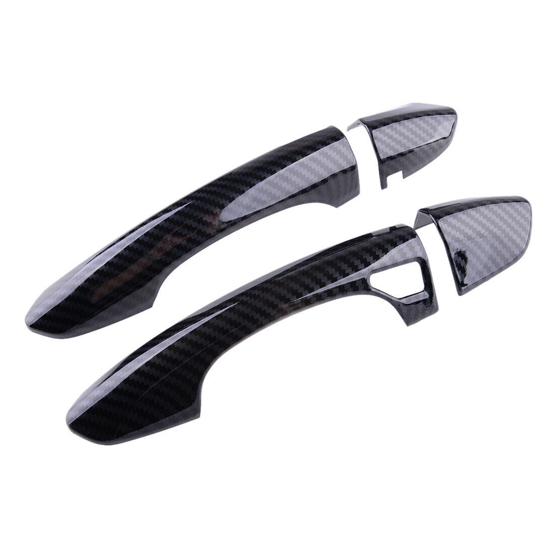 Carbon Fiber Style Smart Door Handle Cover fit for Ford Fusion Mondeo 13 to 18