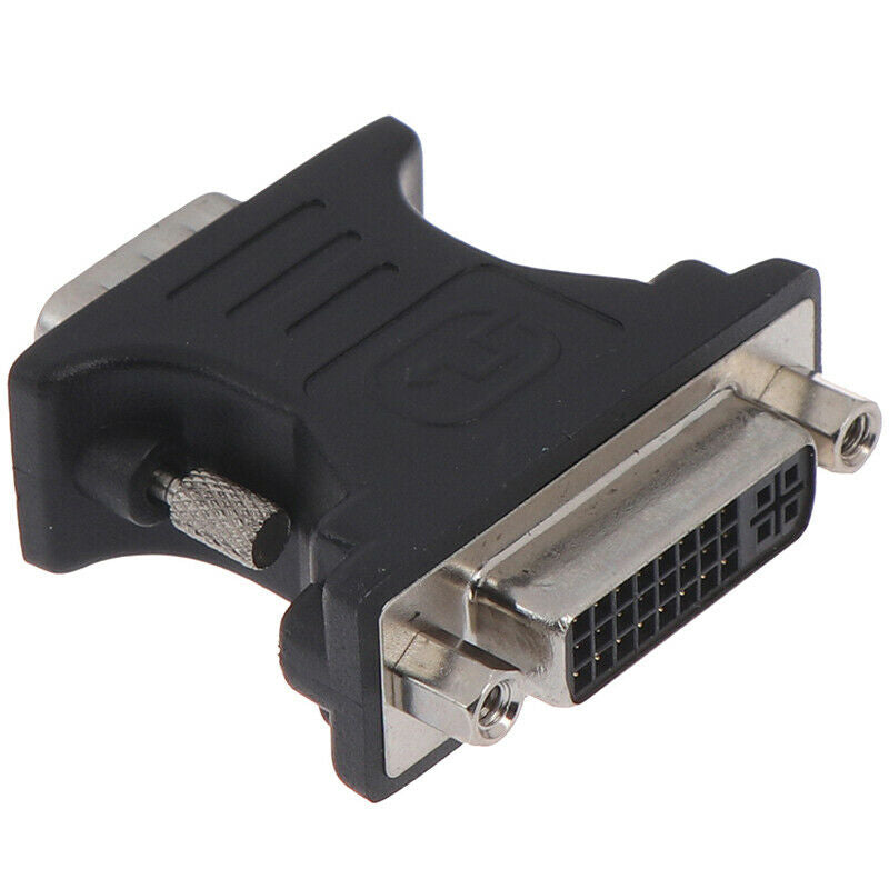 24+5Pin DVI Female to 15Pin VGA Male Cable Extender Adapter  For HDTV  a_JCDD