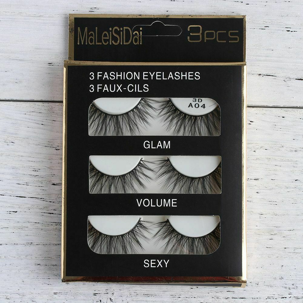 Sexy Big Eyes Messy Long Wispy Lashes False Eyelashes Makeup Tools Mink Hair