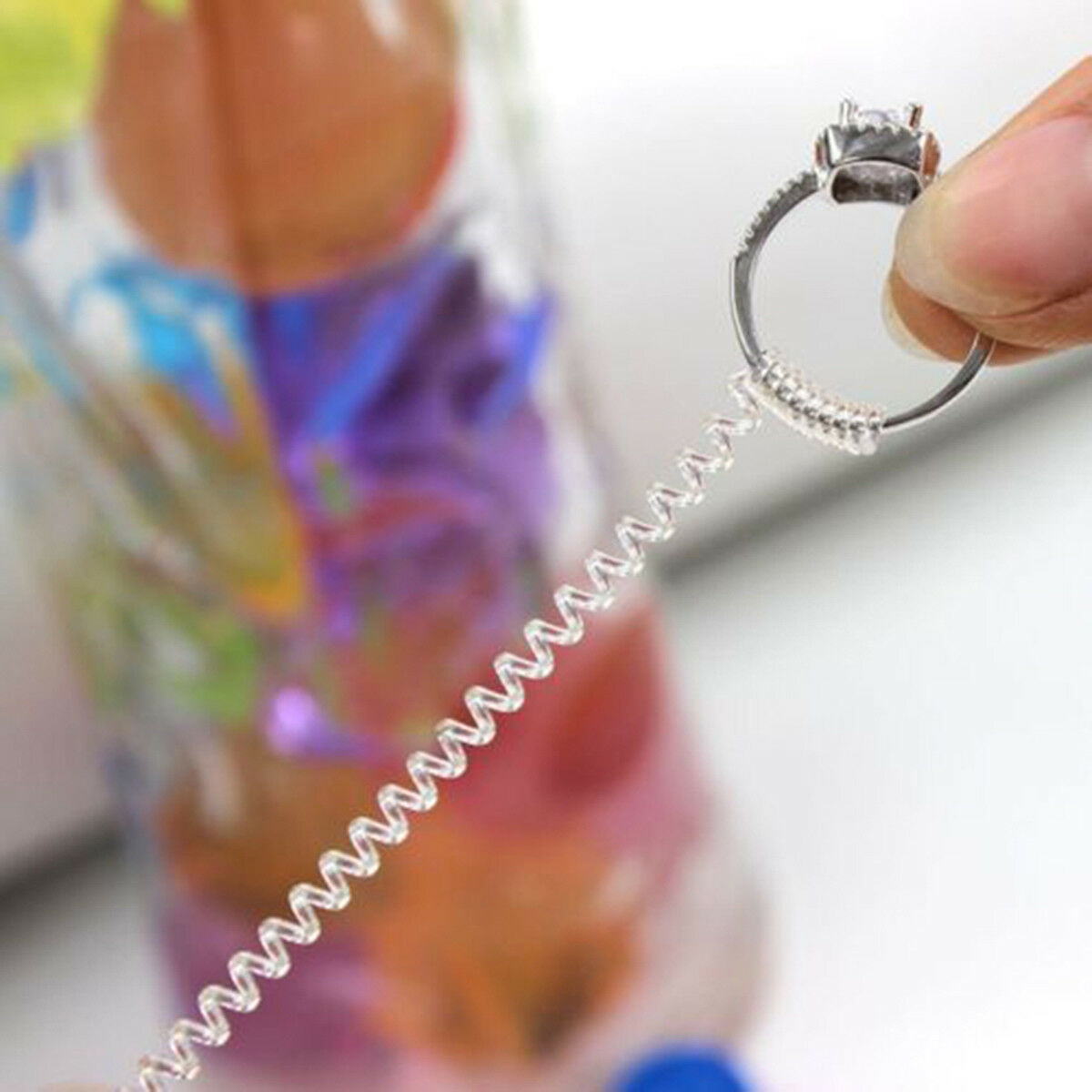 12pcs Bulk Ring Size Adjuster Insert Guard Tightener Reducer Resizing New