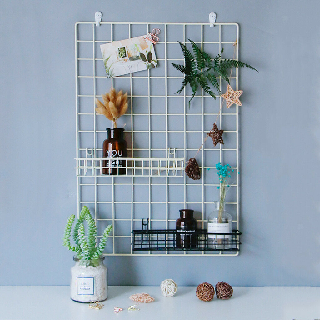 2x Metal Storage Basket Shelf Unit Organizer Bathroom Kitchen Home Decor