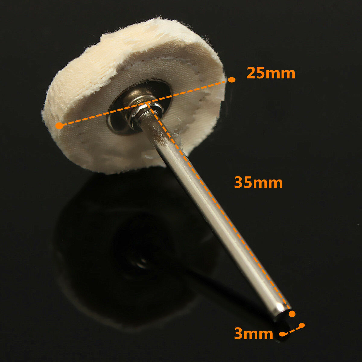 10 Polishing Buffing Wool Cotton Wheel Dremel Rotary Tool Accessory