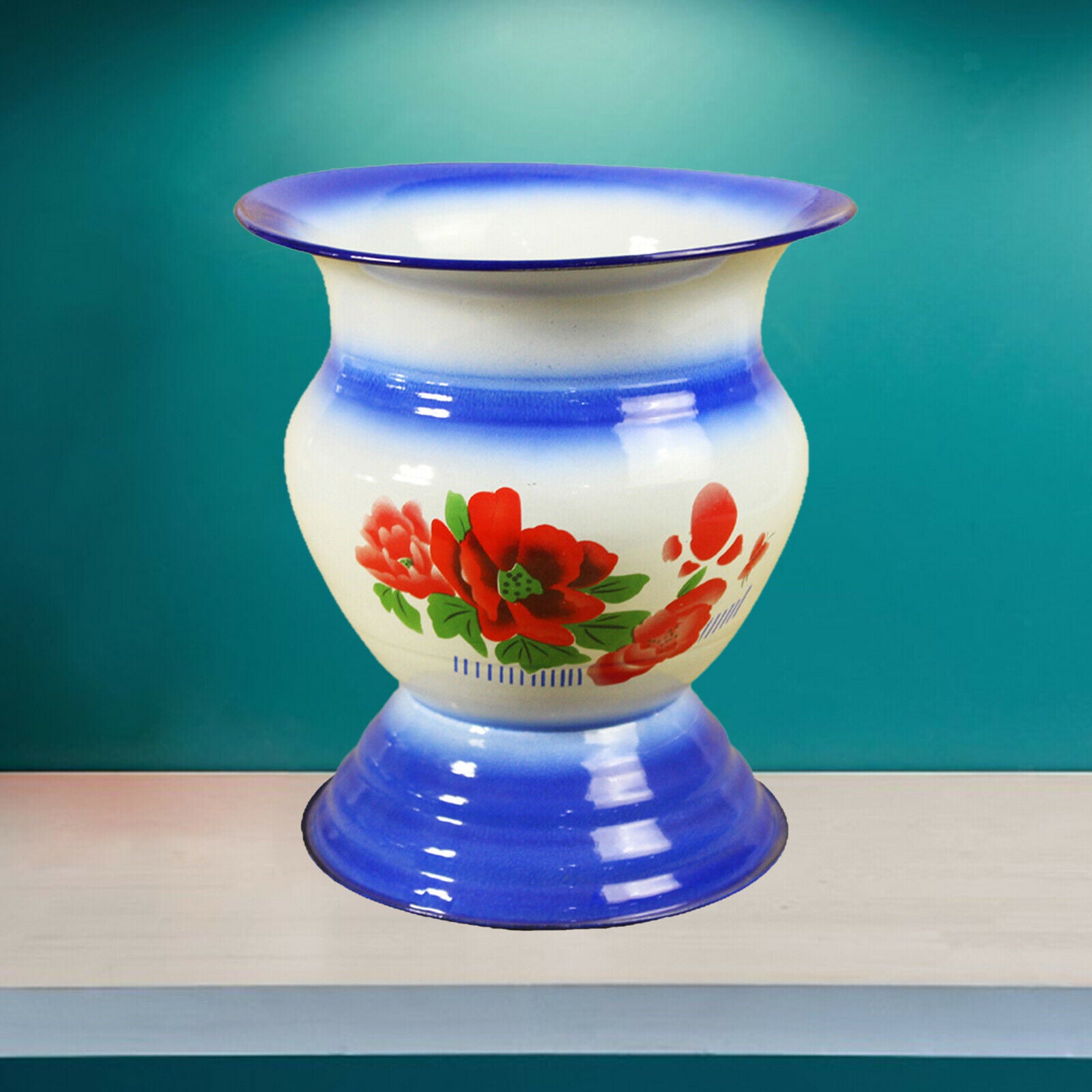 Beauty Chinese Enamel Fruit Container Food Champagne Holders Home Decor