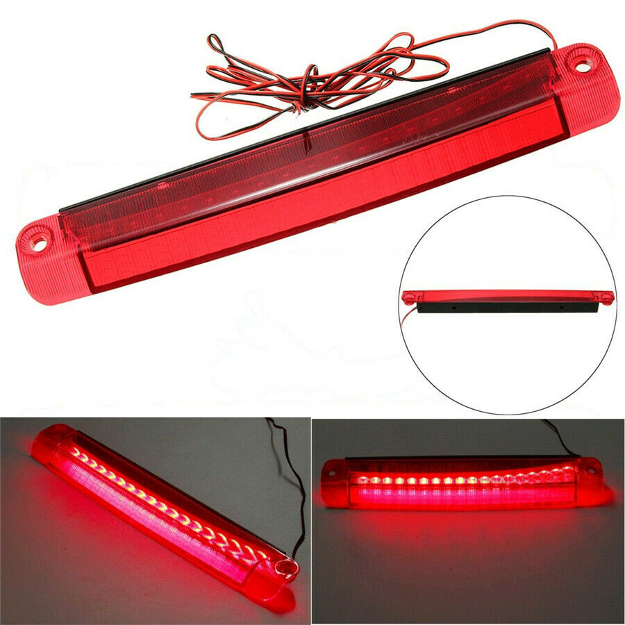 18 LED Car Tail Third Red Brake Stop Light Reversing Lights Strip Bar Warning