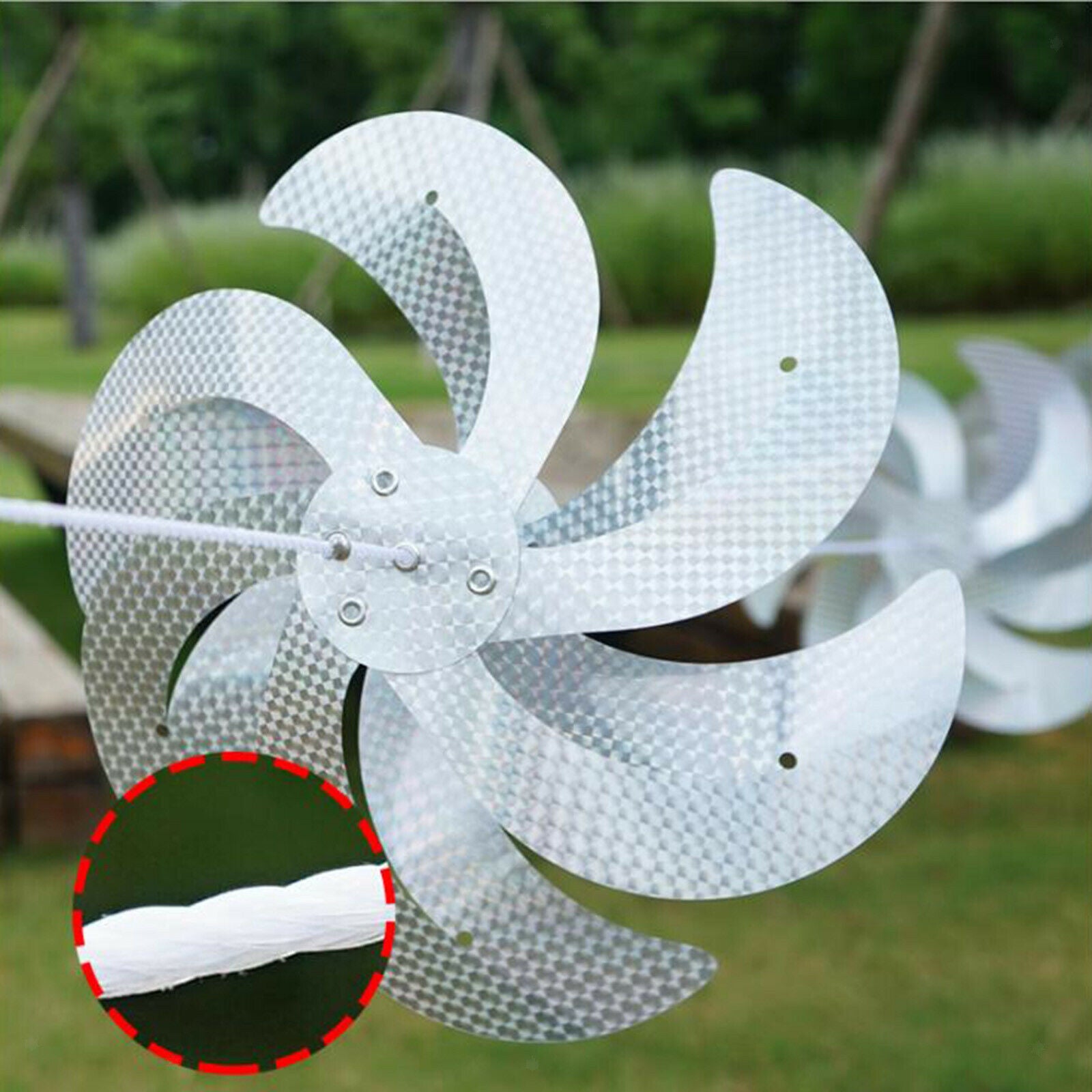 Reflective Bird Repellent Windmill High Reflection Pinwheels for Garden Farm