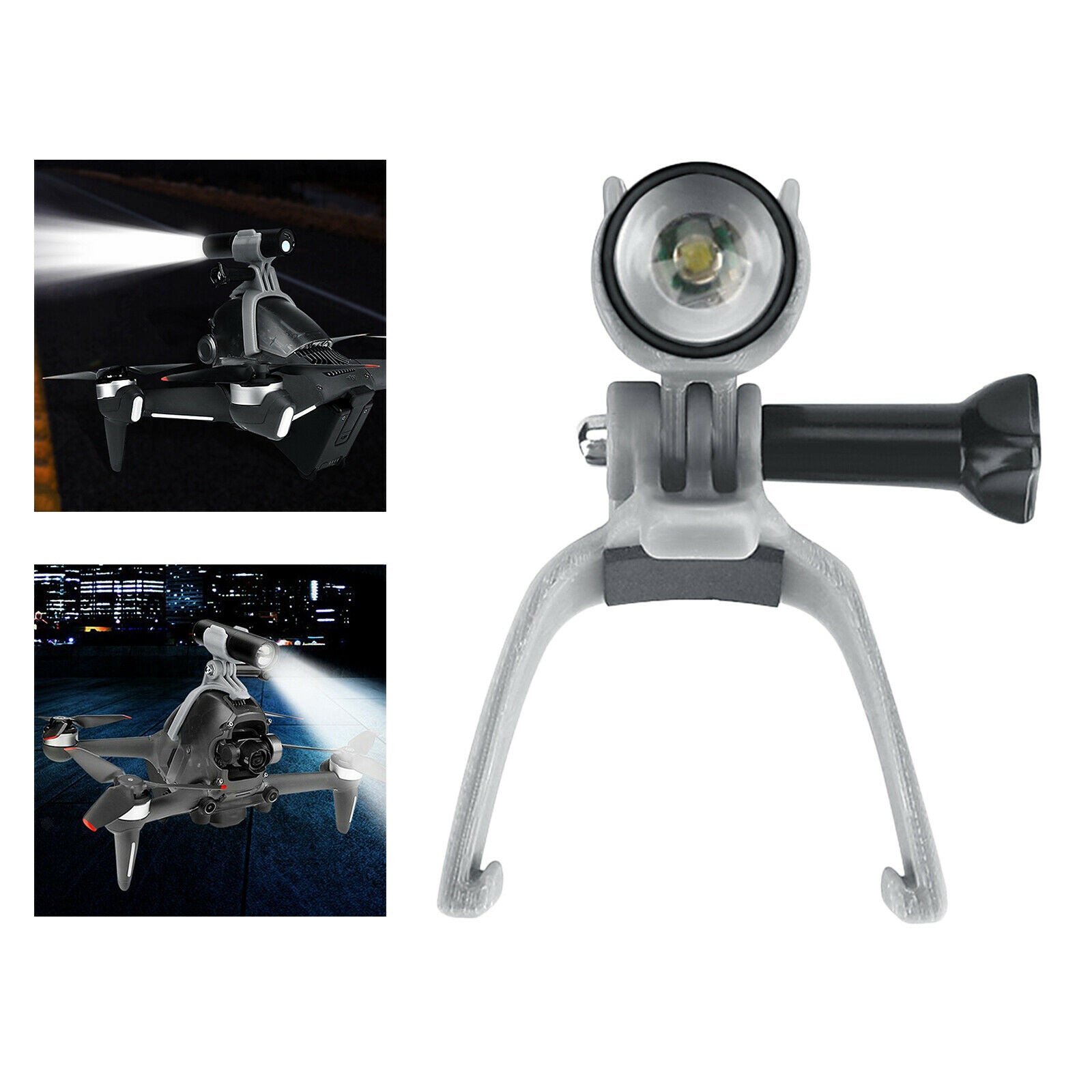 Alloy USB Rechargeable Drone Night Light Searchlight Holder Fit for DJI FPV