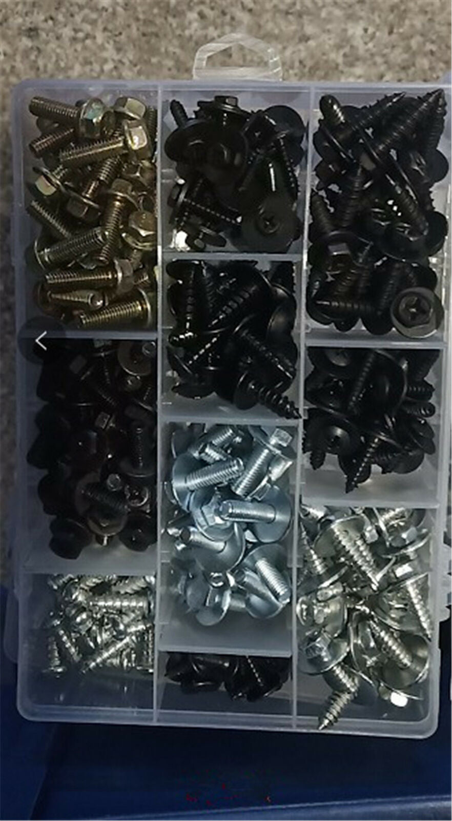 220Pcs Mixed Car Fender Screws M4 M5 M6 Rivet Fastener cross self tapping Screws