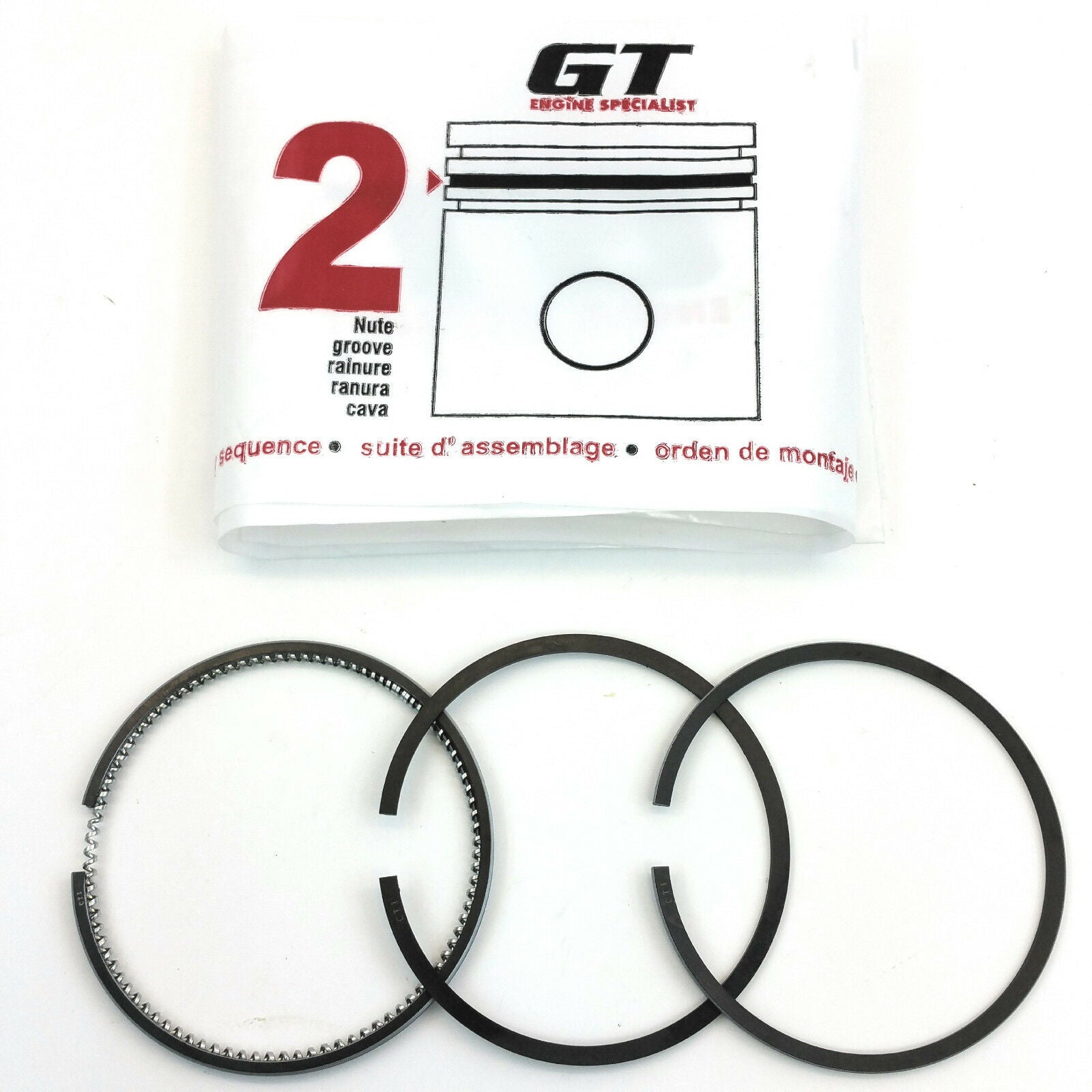 Piston Ring Set for KUBOTA D850, D905, V1100, V1205, Z600 (72mm) [#159012105]
