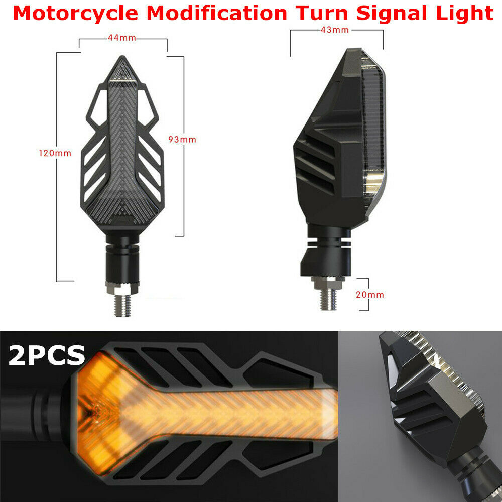 Motorcycle Bikes Modified Driving Passing Turn Signal Light Fog Lamp Universal