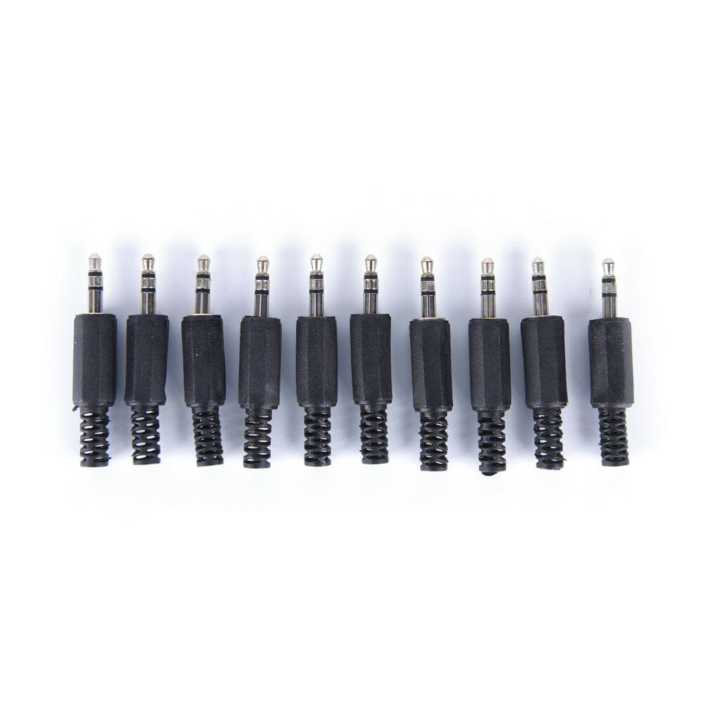 10x/lot 3.5mm audio male plug jack adapter stereo connector headphone H.l8