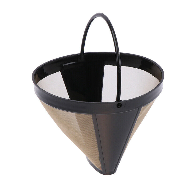 Multifunction Washable Handle Coffee Filter Reusable Coffee Filter Cone-Style