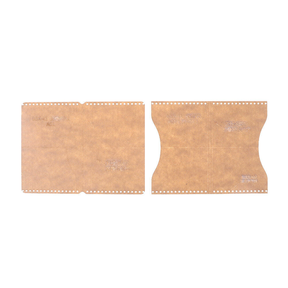 2pcs Acrylic Clear Craft Pattern Template Tool For Leather Wallet Bag Craf.l8