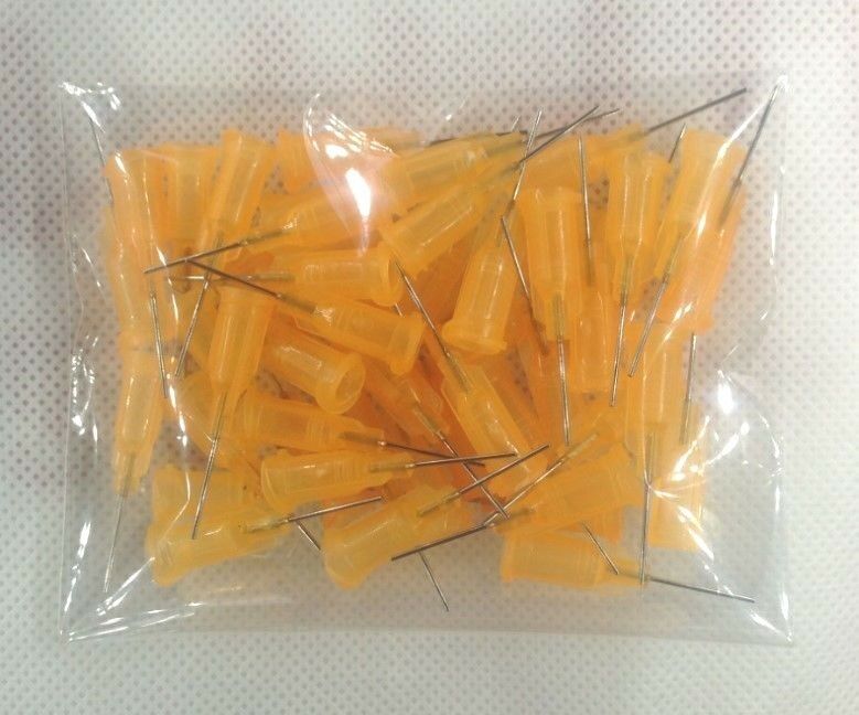 50pcs 1/2" 23Ga Dispensing Needle Tip For Liquid Dispenser Adhesive Glue 0.5"