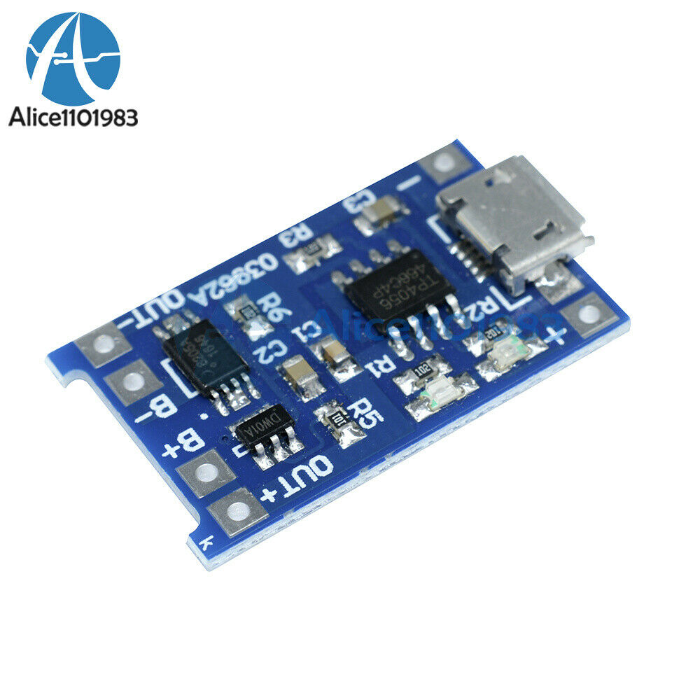 5V Micro USB 1A 18650 Lithium Battery Charging Board Charger Module+Protection