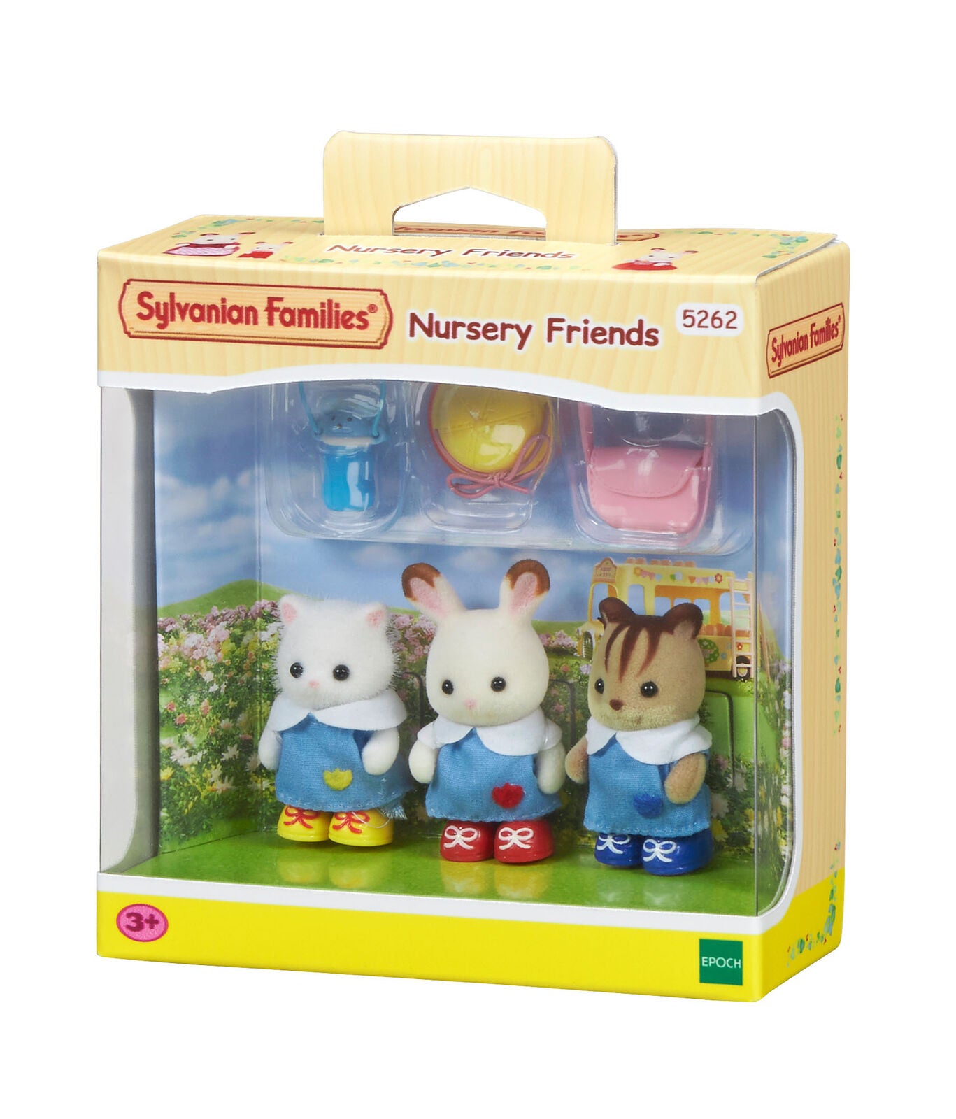 New! 5262 Sylvanian Families Nursery Friends inc 3 Figures & Accessories Age 3+