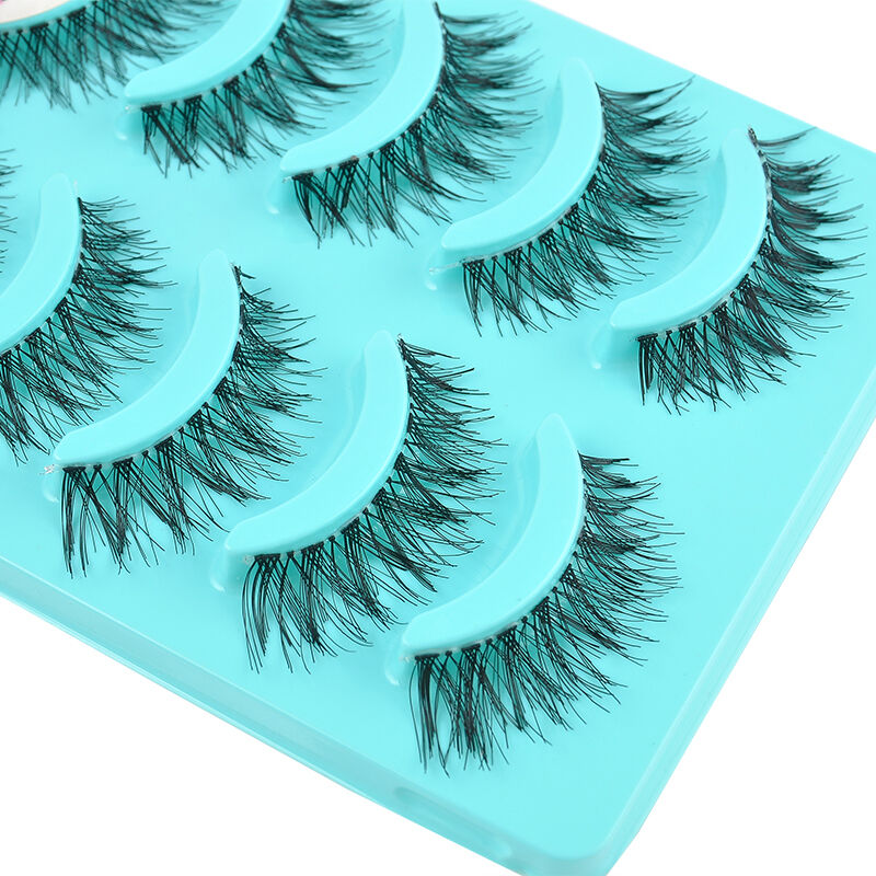 5Pairs Hot Natural Eye Lashes Handmade Messy Natural Cross False Eyelashes