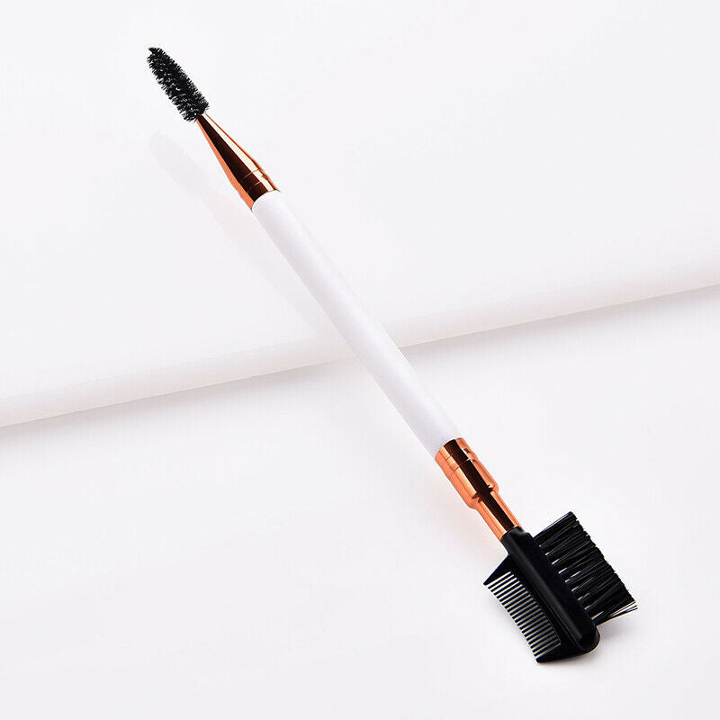 1PC Double Ended Eyebrow Comb Brush Makeup Brush Eyelash Applicator Makeu.l8