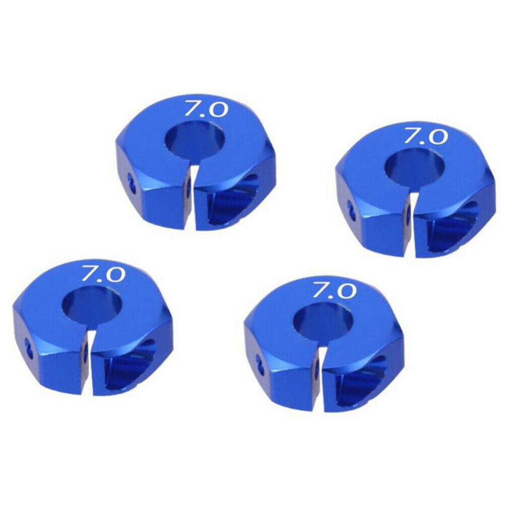 8Piece Wheel Hex 12mm Drive Hub Adapter Upgrade Part for 1/10 RC D90 Car 7mm