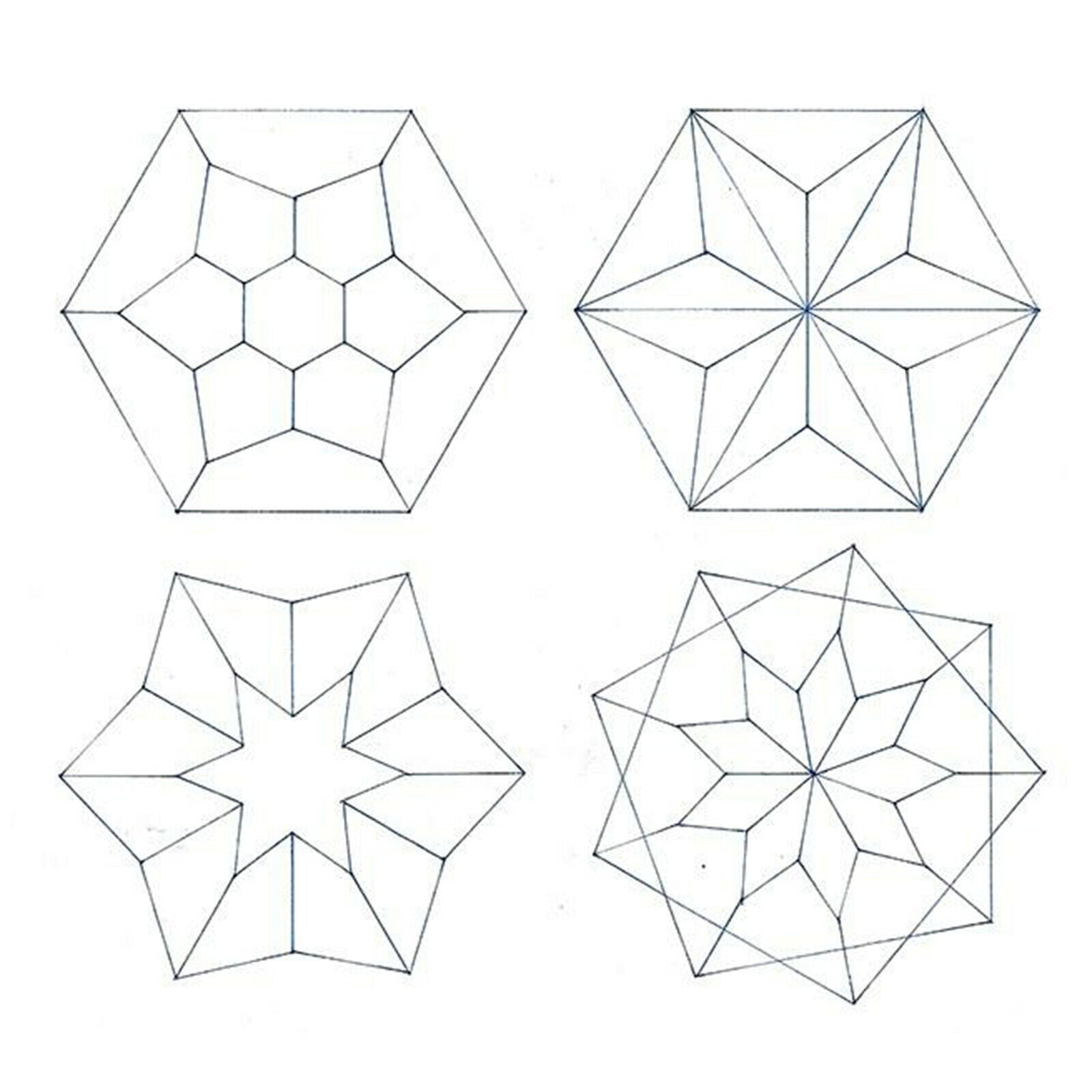 Geometric Multifunctional Drawing Board Ruler Template Stencil
