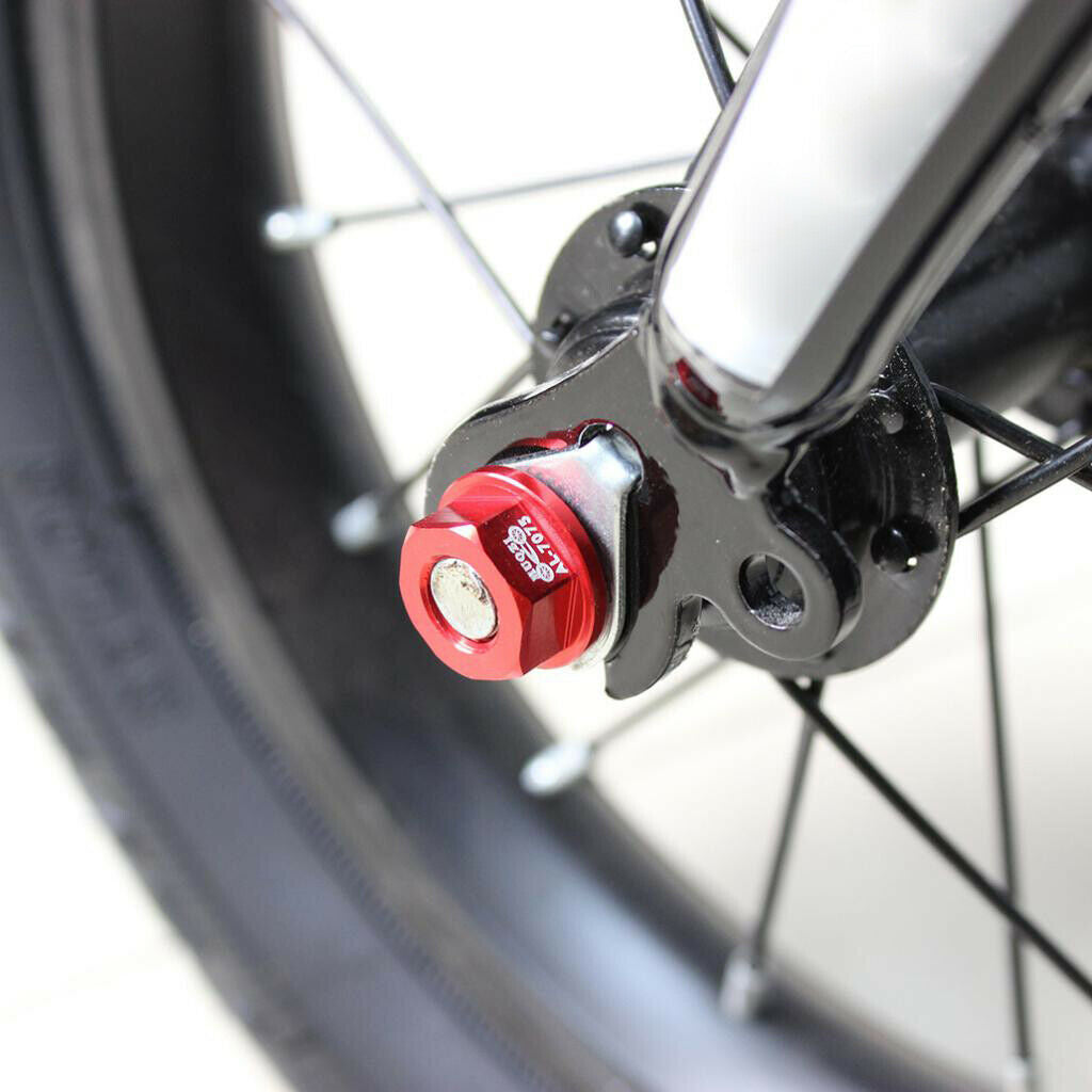 4Pcs Alloy M8 8mm Bike Wheel Hub Axle Nuts for Kids Bicycle Balance Parts
