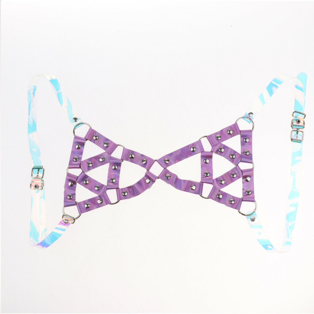 Ladies Harness Straps Harness Brassiere, Gothic Punk Halloween Costumes -