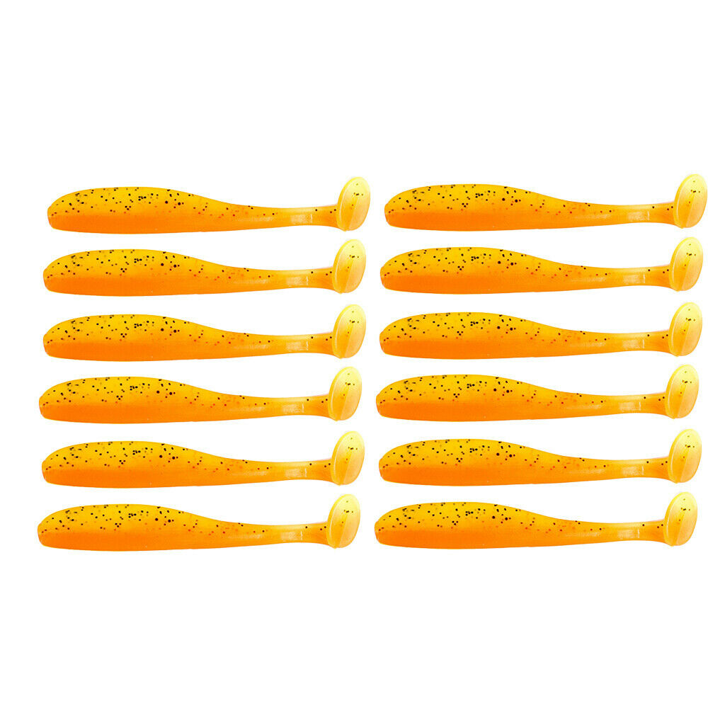 24x Artificial Swimbaits Shad Simulated T Tail for Saltwater Freshwater