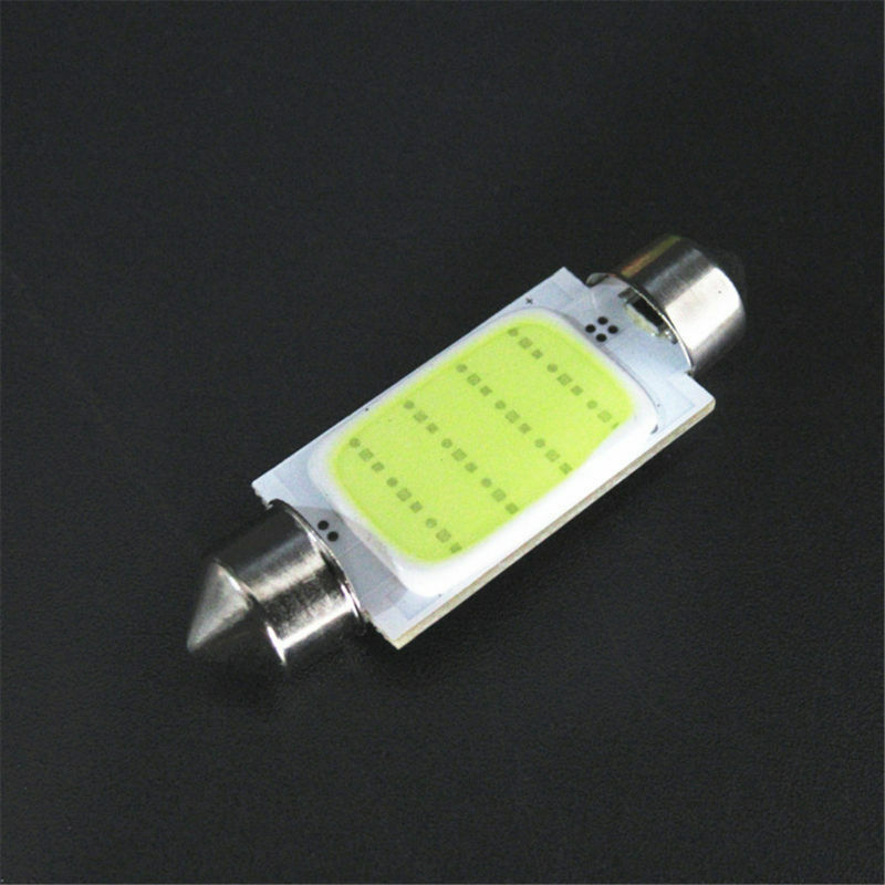 5PCS 41MM 12 SMD Bright White COB Festoon Dome Map LED Light Lamp Roof Bulb C5W