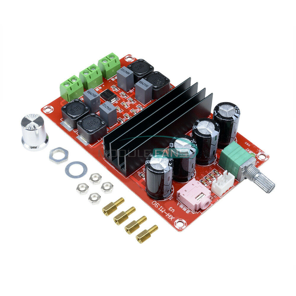 12V-24V 2x100W TPA3116 D2 Dual Channel Digital Audio Amplifier Board for Arduino