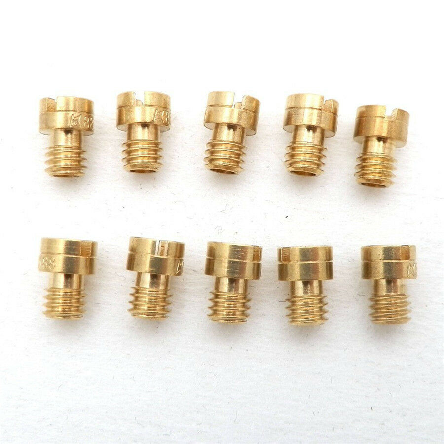 10x PZ19 Round Head Main Jet 4mm 82-105 for GY6 50cc 139QMB Scooter Carb