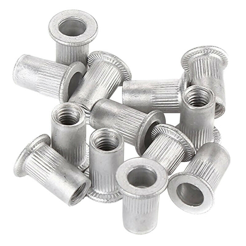 150Pcs Boxed Flat Head Rivet Nut Countersunk Vertical Grain Aluminum Rivet Nut