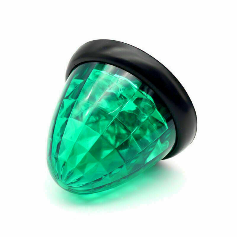 6X Green round led side marker beehive cone lights for peterbilt truck trailer