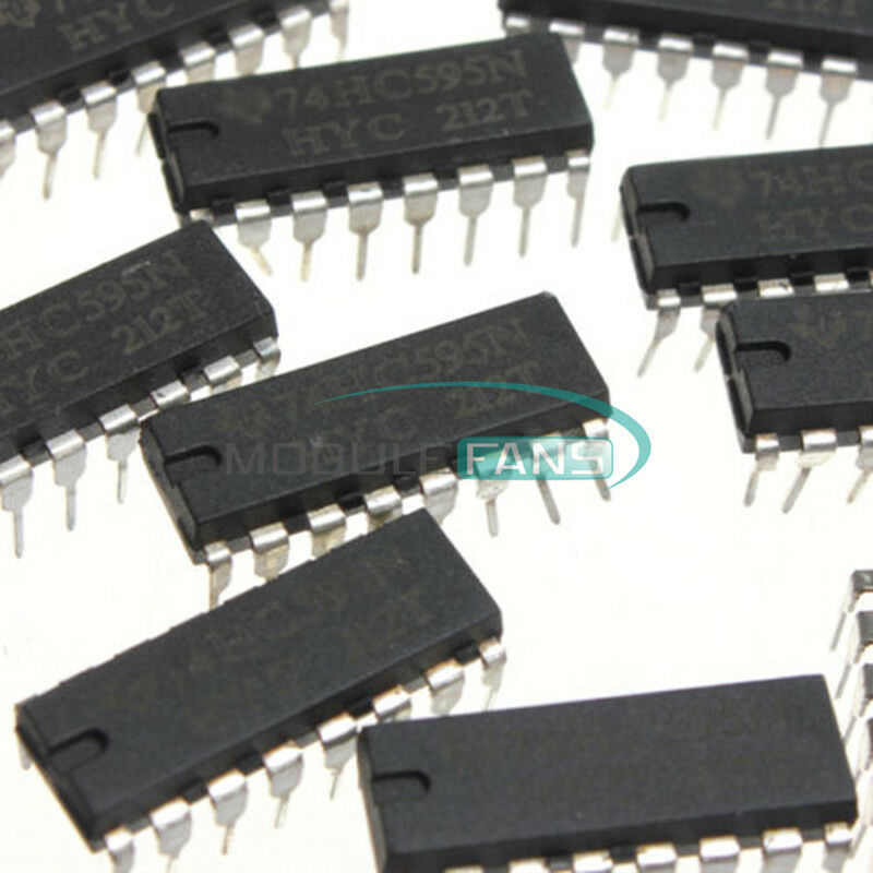 10PCS 74HC595 SN74HC595N IC 8-Bit Shift Register DIP-16