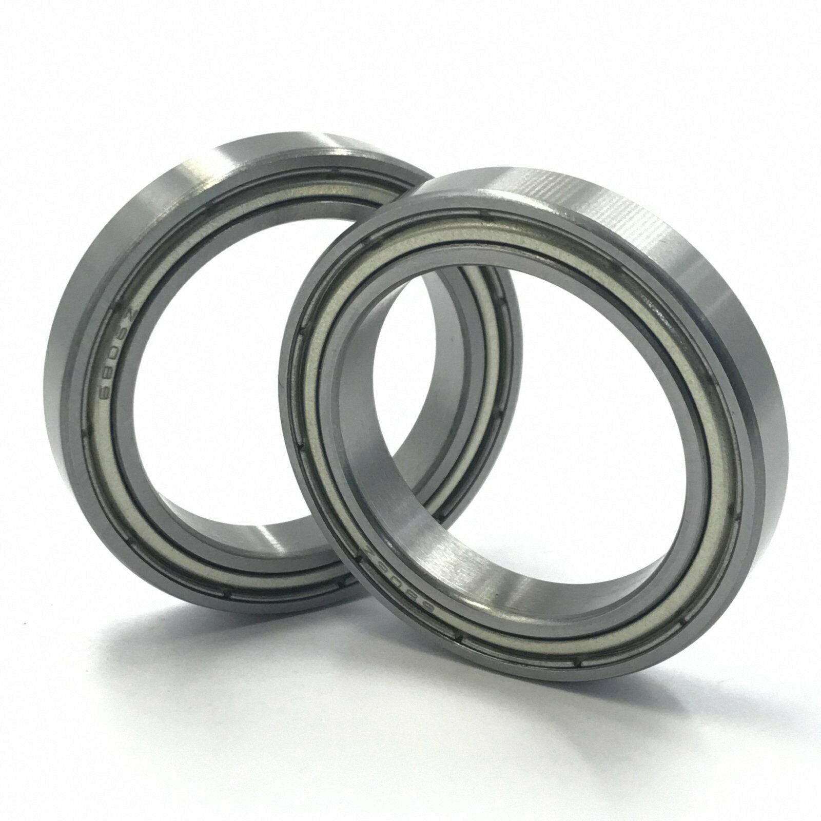 2Pcs 6911ZZ Shielded Thin Section Deep Groove Ball Bearing 55x80x13mm