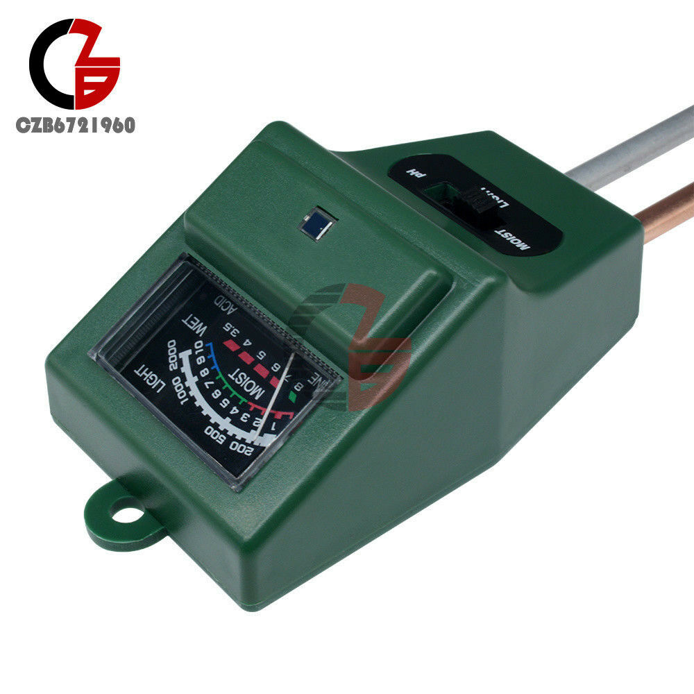 3 in 1 PH Tester Soil Water Moisture Light Test sensor Meter Garden Plant Flower