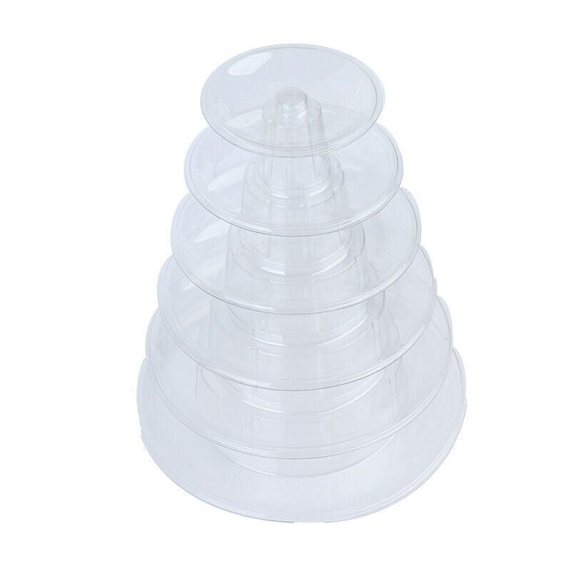 6-Tiers Macaron Display Stand Cupcake Tower Rack Stand Tray For Wedding Birt FT