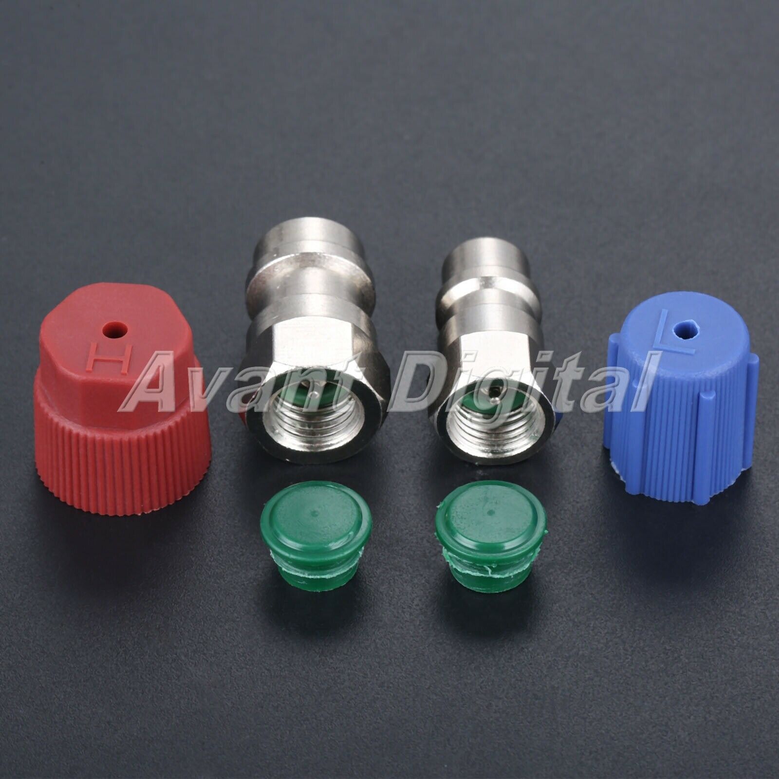 13mm Low 16mm High AC Fitting Port Adapter Cover Retrofit R12 to Accept R134a