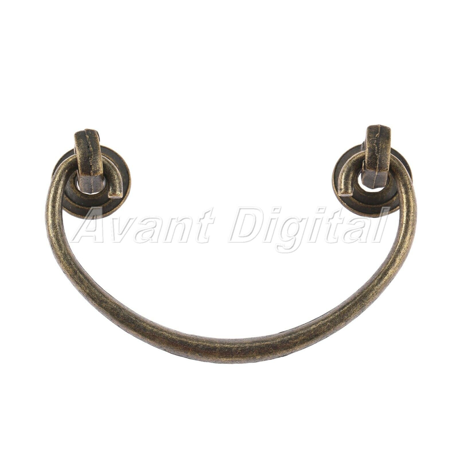 Zinc Alloy Retro Cabinet Drawer Pull Knob Gift Case Jewelry Box Door Handle Ring