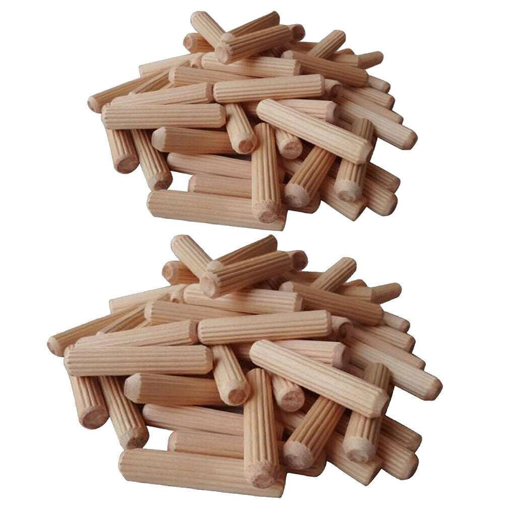200X NATURAL WOODEN DOWEL RODS CRAFT for WOODWORKING CRAFTS PROJECT US