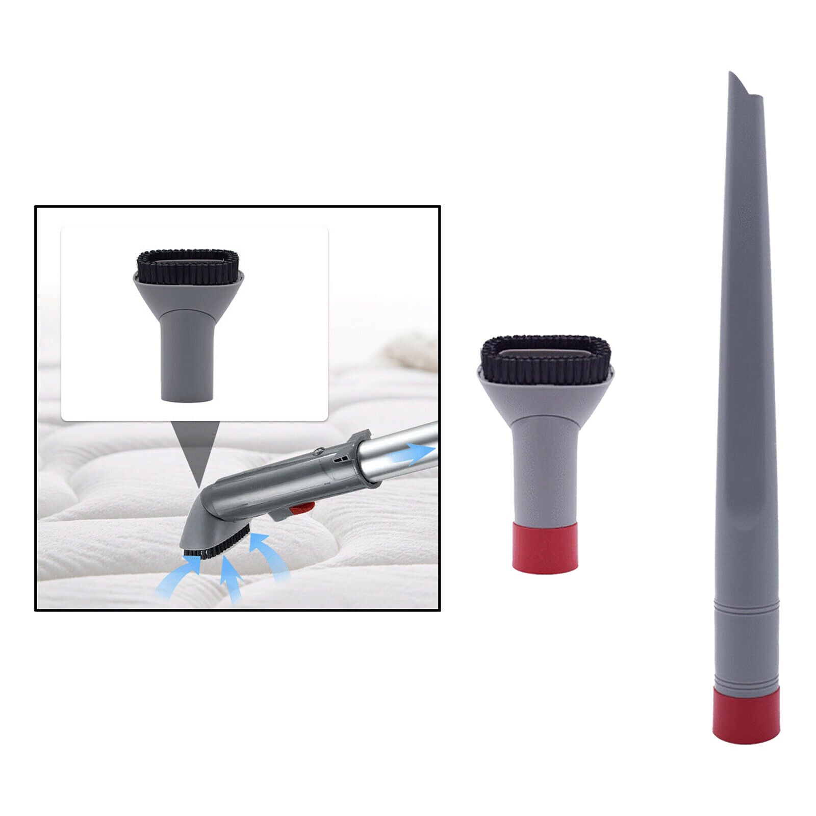 Plastic Vacuum Crevice Nozzle + Dust Brush for Shark Rotator Lift Away NV501