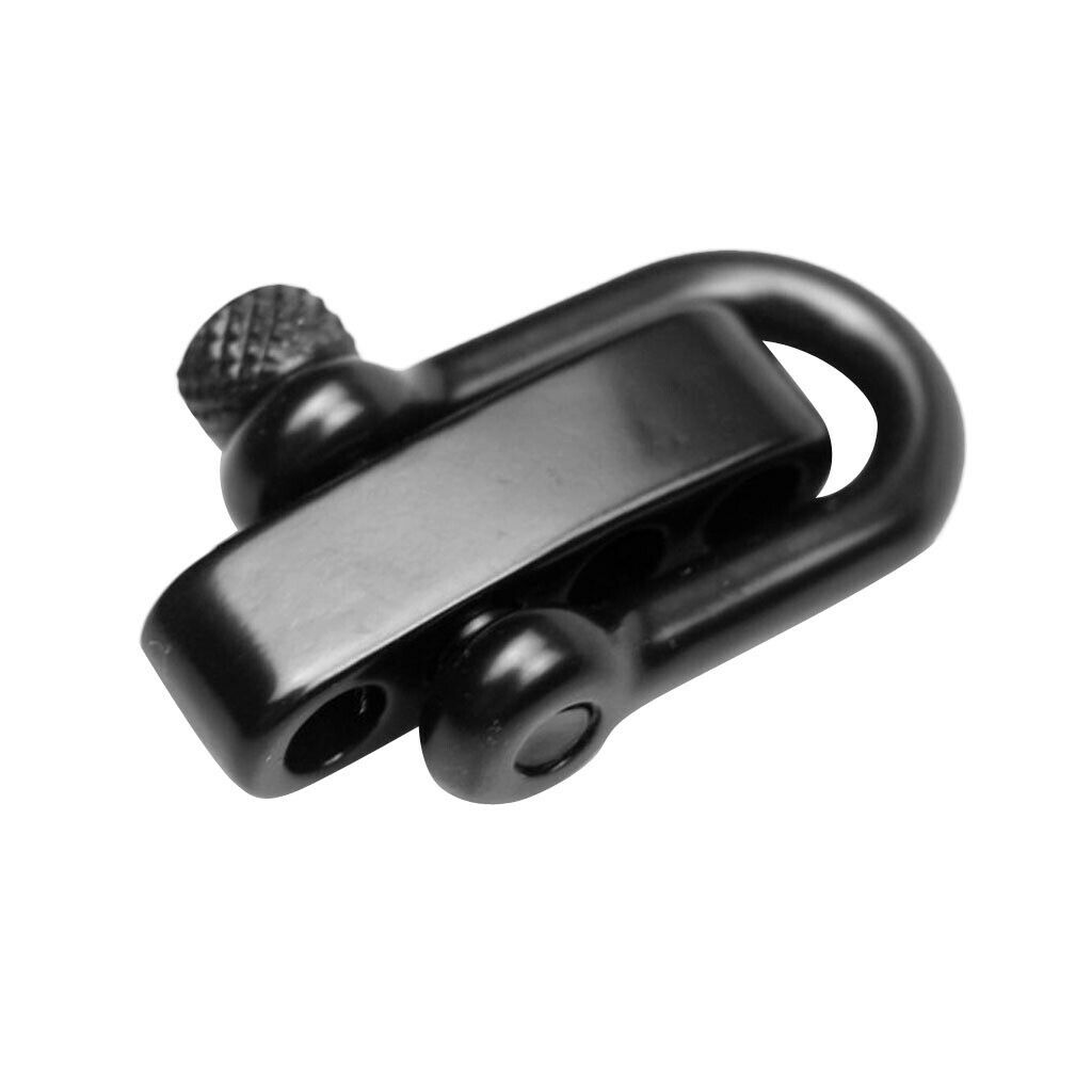 2 Pack U Flat Adjustable Shackle Buckle for Survival Paracord Bracelet,