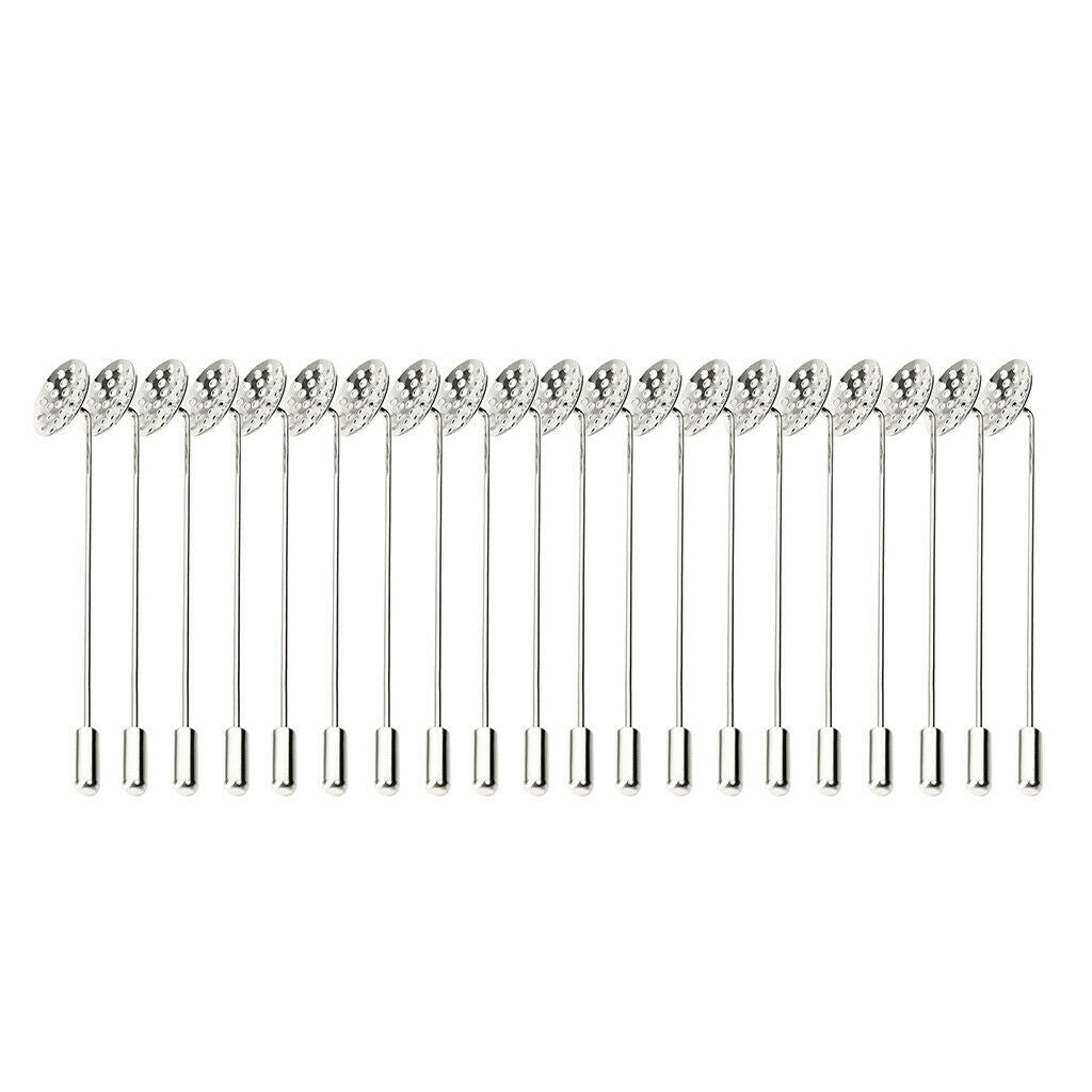 20pcs 7.5cm Long  DIY Clutch Brooch Finding Pin Back Stick Pad Base