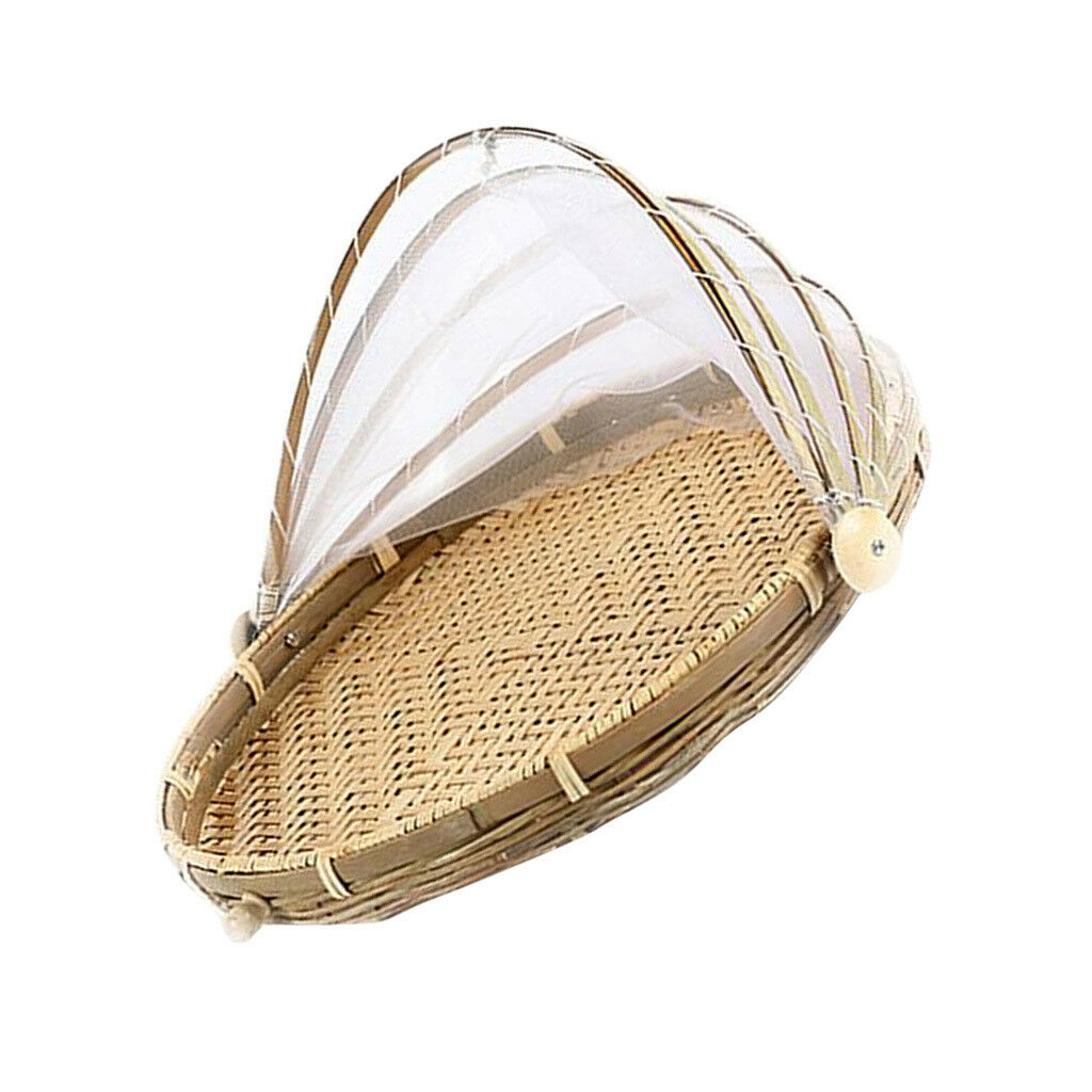Food Serving Tent Basket, Fruit Vegetable Cover Storage Container Holes M