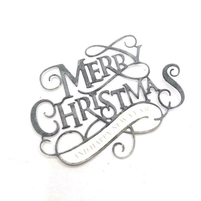 Merry Christmas Letters Carbon Steel Cutting Dies DIY Scrapbooking Photo Album