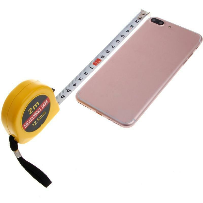 Mini Pocket 2m Retractable Tape Measure Ruler Tool Builders Home DIY Garage Rule