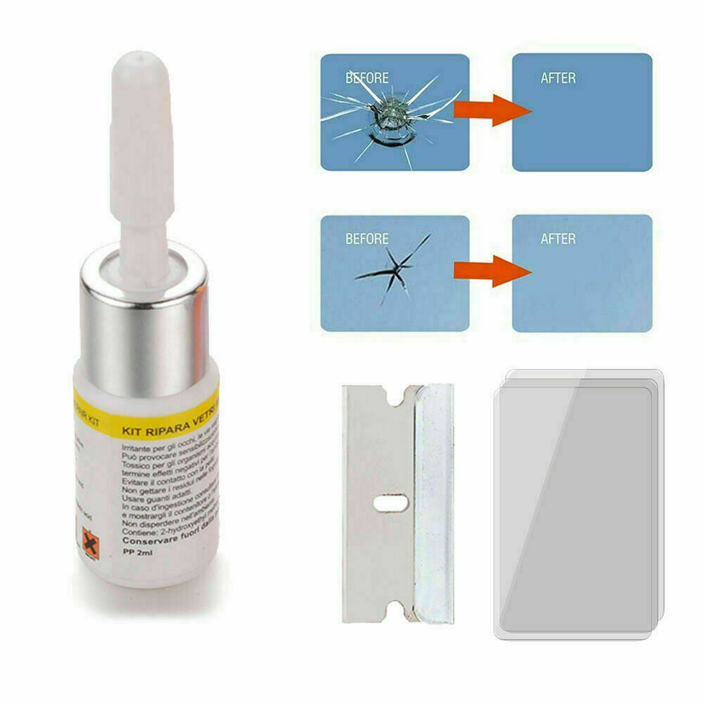Car Window Cracked Glass Repair Recover Kit Glass Scratch Windshield DIY Tools